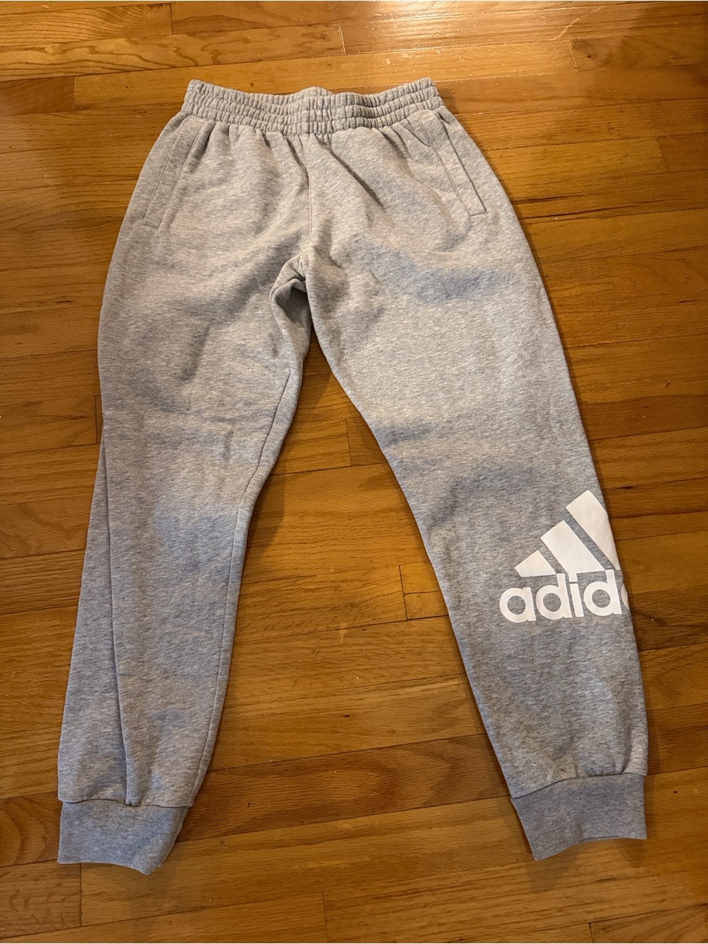 adidas Gray Kids Logo Jogger Sweatpants